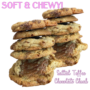 Snack Size Cookie Box - Salted Toffee Chocolate Chunk
