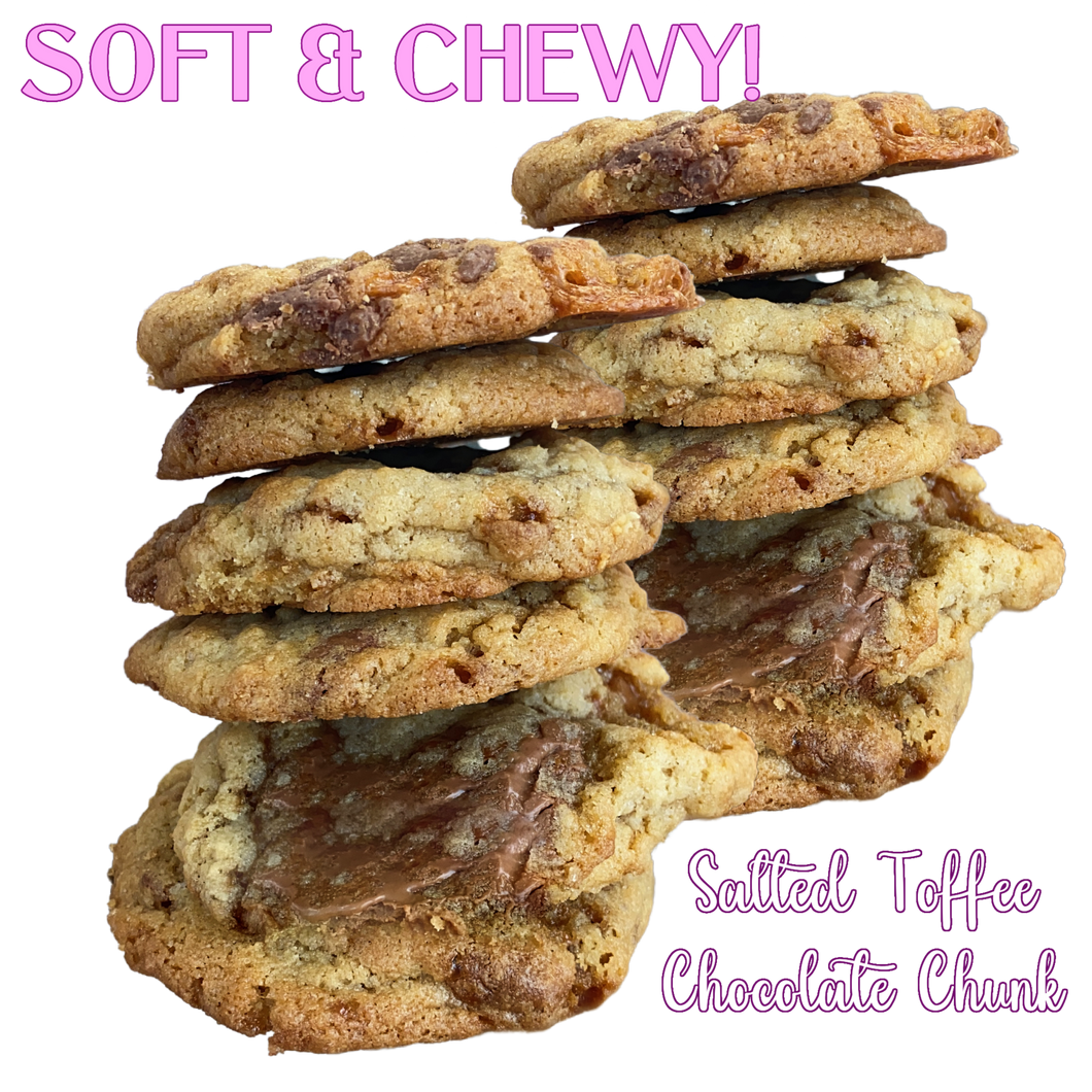 Snack Size Cookie Box - Salted Toffee Chocolate Chunk