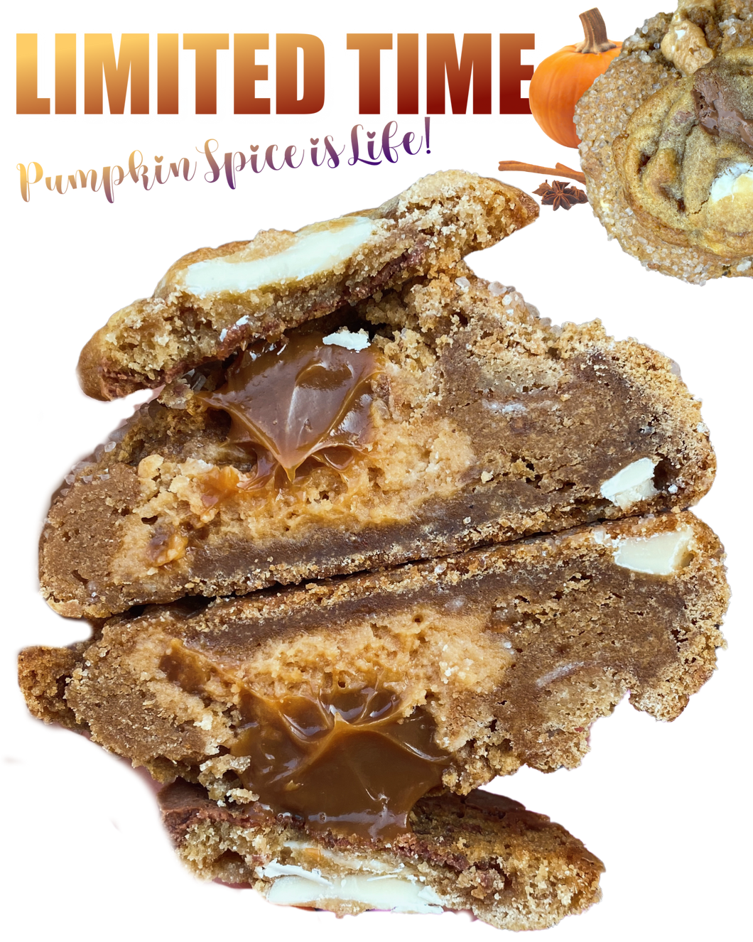 Pumpkin Spice Kookie Jar Kookie